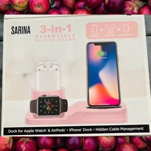 Dock for Apple Watch & AirPods®
• iPhone® Dock • Hidden Cable Management